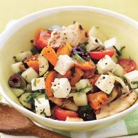 Grilled Zucchini and Bell Pepper Fattoush image