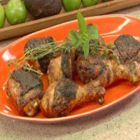 Grilled Jerk Rubbed Chicken with Habanero-Mint Glaze_image