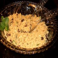 Mint Couscous With Raisins and Almonds image