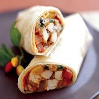 Turkey Burritos with Salsa and Cilantro image
