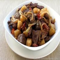 Liver with Apple and Onion image