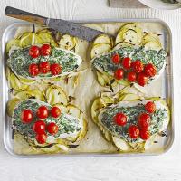 Italian chicken with cream cheese & spinach image