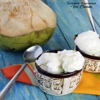 Tender Coconut Ice Cream , Eggless Coconut Ice Cream_image