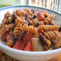 Mexican Pasta and Black Beans (Vegetarian) image