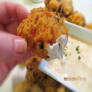 Jalapeno & Bacon Hush Puppies With Chipotle Dip_image