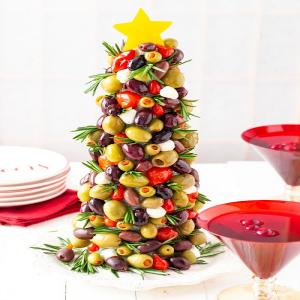 Olive Christmas Tree Appetizer_image