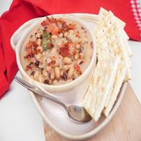 Spicy Black-Eyed Pea Soup with Bacon image