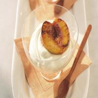 Grilled Peaches with Chilled Sabayon_image