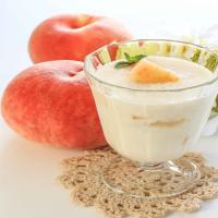 Peach Lassi Recipe - Peach Yogurt Smoothie_image