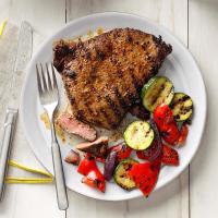 Grilled Peppered Steaks image