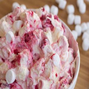Raspberry Marshmallow Fluff Salad_image