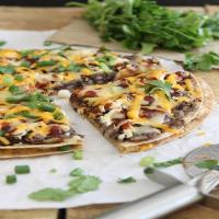 BBQ Black Bean Tortilla Pizza Recipe - (4.2/5) image