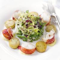 Warm lobster & potato salad with truffled mayonnaise image