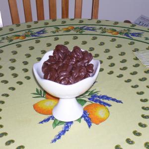 Chocolate Drizzled Almonds image