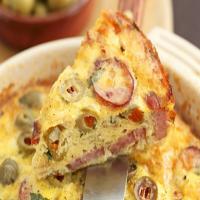 Smoked Sausage Frittata with Olives_image