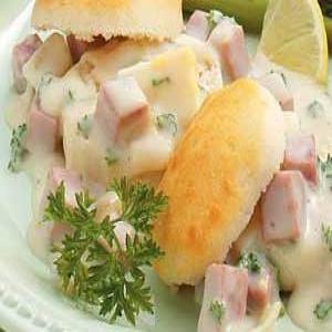 After-Holiday Ham on Biscuits Recipe_image