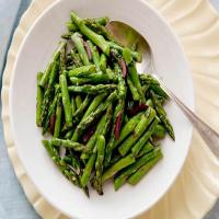 Sauteed Asparagus with Olives and Basil image