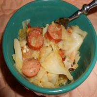 SMOTHERED CABBAGE AND ANDOUILLE_image