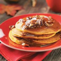 Pumpkin Pancakes with Cinnamon Brown Butter_image