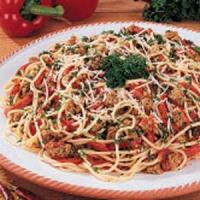Spicy Sausage Spaghetti_image