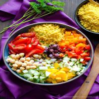 Couscous Salad with Chickpeas and Turmeric_image