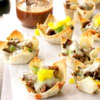 Philly Cheesesteak Won Ton Cups_image