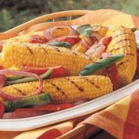 Grilled Corn and Peppers image
