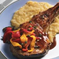 Veal Chops with Sherry Gastrique and Roasted Peperonata_image