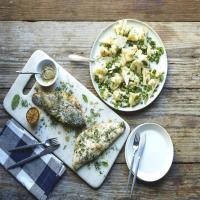 Seared Branzino with Garlic Roasted Cauliflower_image