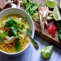 Spicy Curry-Coconut Chicken Noodle Soup image