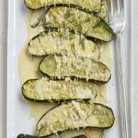 Roasted Cucumbers with Cream and Horseradish image