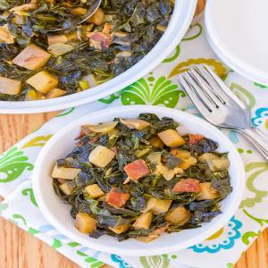 Perfect Southern Collard Greens Recipe (VIDEO) - A Spicy Perspective_image