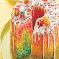 Rainbow Angel Birthday Cake image