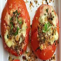 Stuffed Tomatoes with Sausage, Cheese, and Basil Recipe - (4.6/5) image