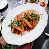 Smokey Candied Carrots with Walnut Gremolata image