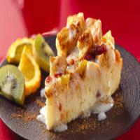 Fruited Bread Pudding with Eggnog Sauce image