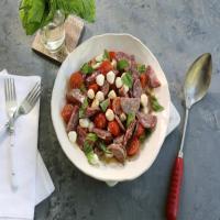 Salami, Tomato and Mozzarella Salad with Tangy Vinaigrette image