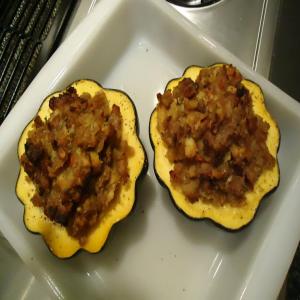 Norma's Stuffed Maple/Sausage Acorn Squash for Two_image