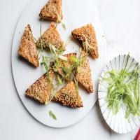 Shrimp Toasts With Sesame Seeds and Scallions image