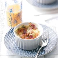 Baked Eggs with Cheddar and Bacon for Two image