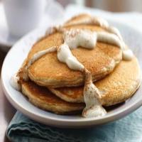Snickerdoodle Pancakes with Warm Vanilla Sauce_image