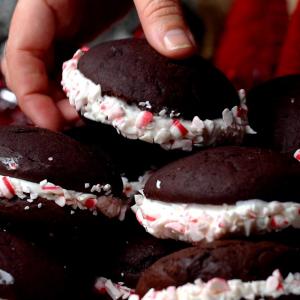 Chocolate Peppermint Whoopie Pies Recipe by Tasty_image