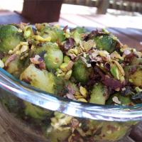 Caramelized Brussels Sprouts with Pistachios image