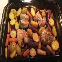 Zesty One Pan Chicken and Potato Bake_image