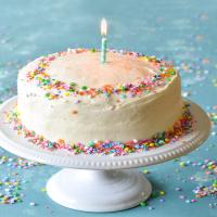 Vanilla Birthday Cake with Old-Fashioned Vanilla Buttercream_image