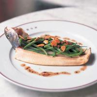 Trout with Haricots Verts and Almonds image