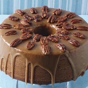 Pumpkin-Pecan Cake with Brown Sugar and Bourbon Glaze_image