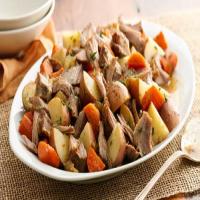 Make-Ahead Slow-Cooker Herbed Pork and Red Potatoes image