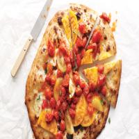 Ricotta Pizza with Fresh and Roasted Tomatoes_image