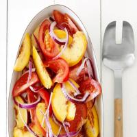 Tomato-Peach Salad image